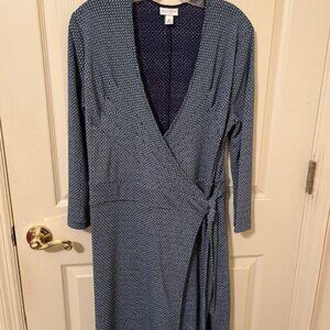 Isaac Mizrahi for Target Blue Wrap Dress - Size XL